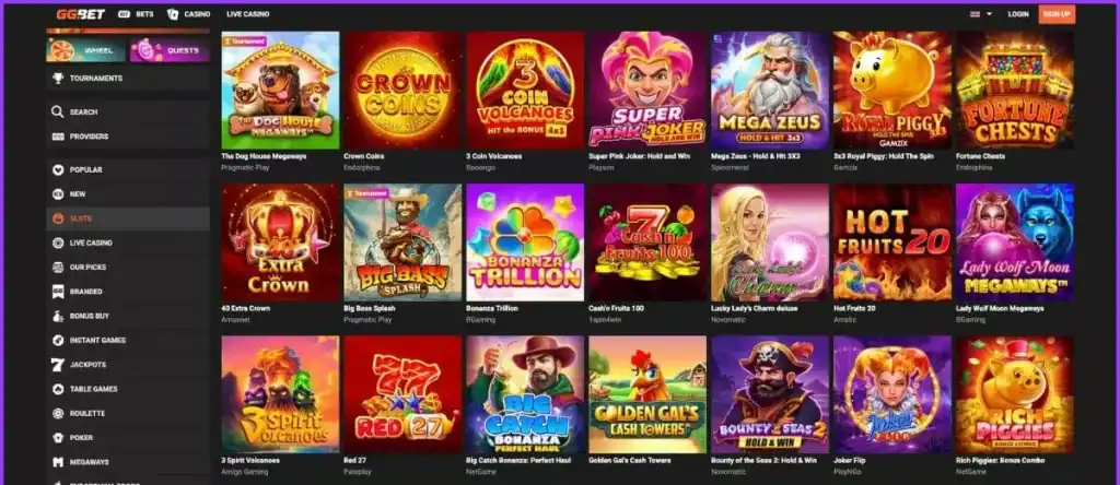 GGbet Casino Slots