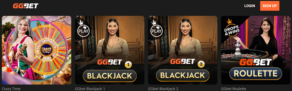 GGbet Live Casino UK: Play Live Dealer Games Online